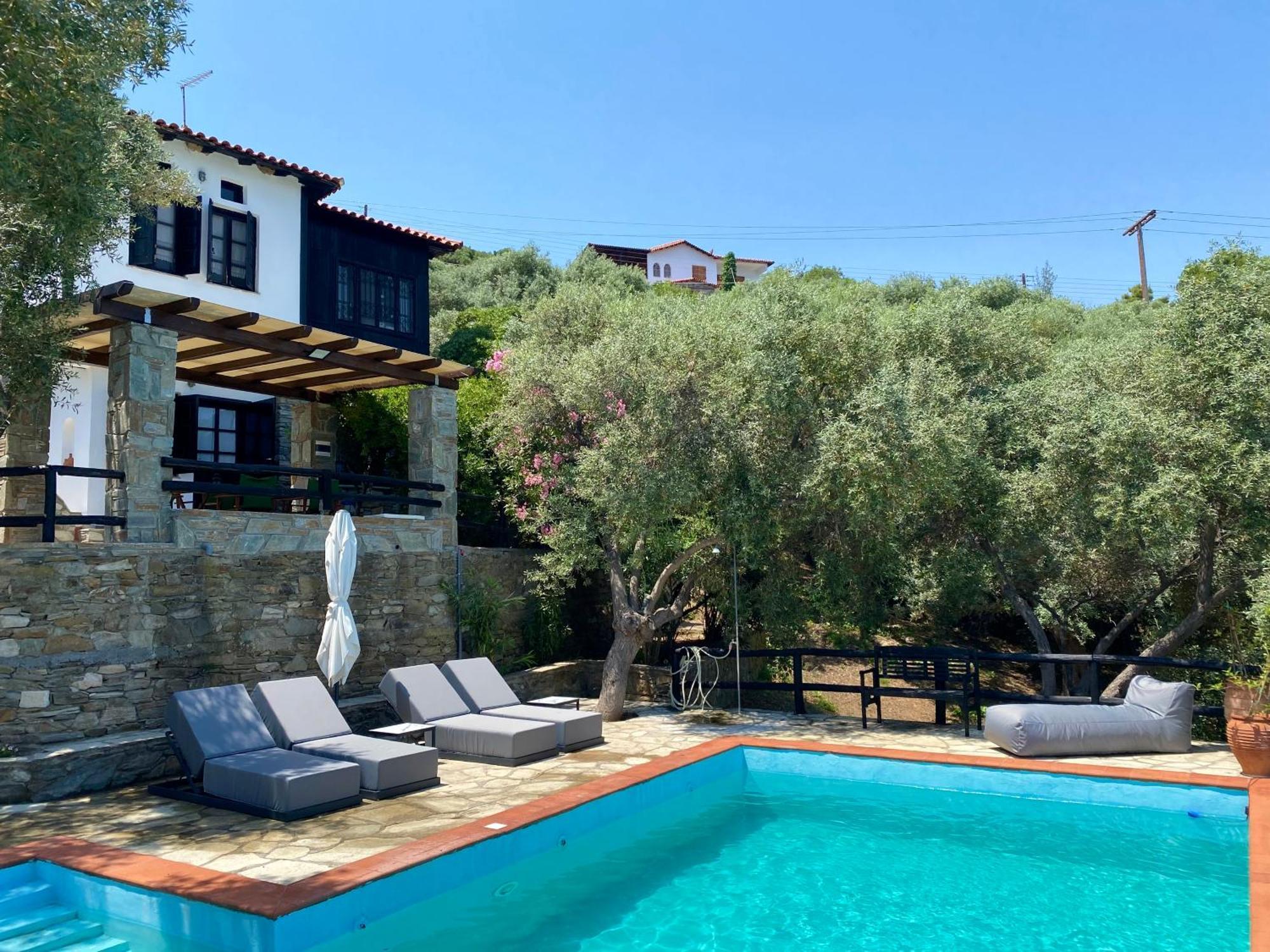 Villa Valia: Traditional Luxurious Residence Pyrgadikia Buitenkant foto